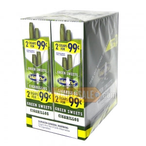 White Owl Cigarillos 99 Cent Pre Priced 30 Packs of 2 Cigars Green Sweets