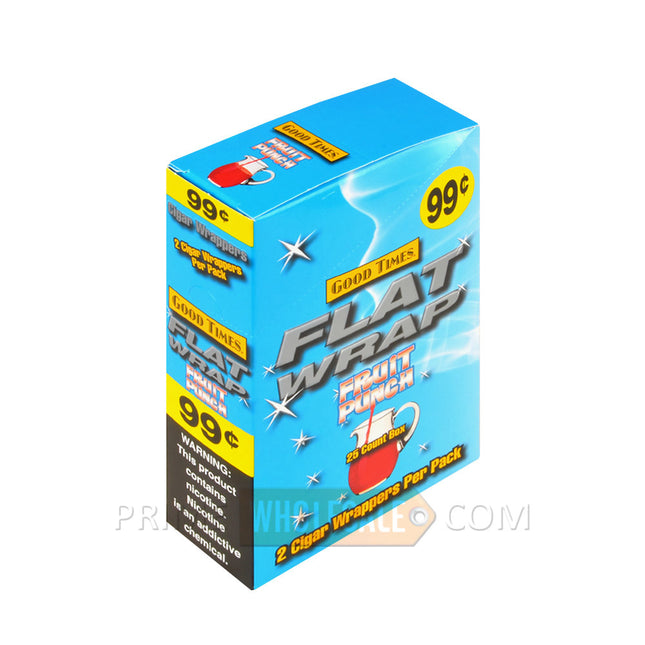 Good Times Flat Wraps 99c Pre-Priced 25 Packs of 2 Fruit Punch