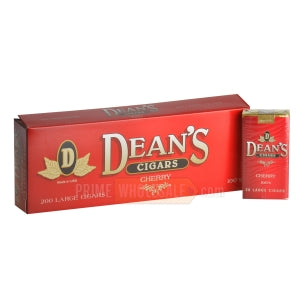 Deans Cherry Filtered Cigars 10 Packs of 20