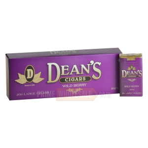 Deans Wild Berry Filtered Cigars 10 Packs of 20