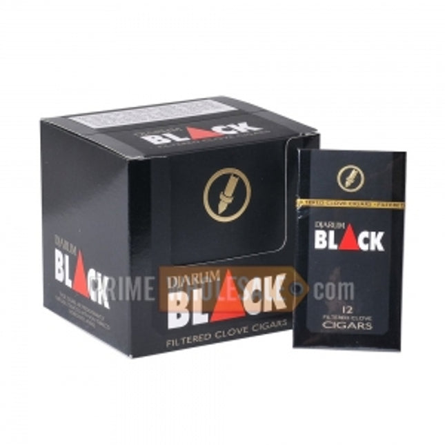 Djarum Black Filtered Cigars 10 Packs of 12