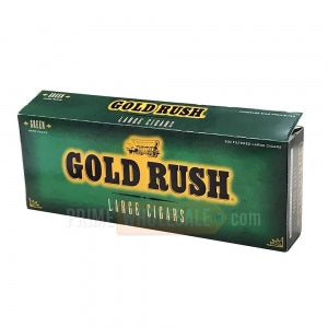 Gold Rush Green Filtered Cigars 10 Packs of 20