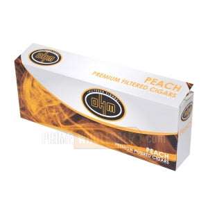 OHM Peach Filtered Cigars 10 Packs of 20