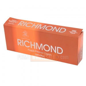Richmond Peach Filtered Cigars 10 Packs of 20