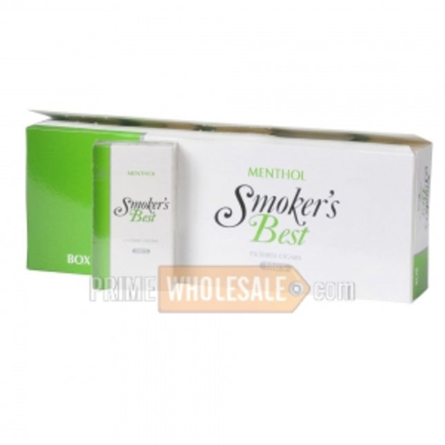 Smoker's Best Menthol Filtered Cigars 10 Packs of 20