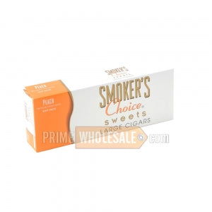 Smoker's Choice Peach Filtered Cigars 10 Packs of 20