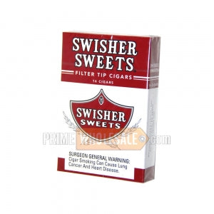 Swisher Sweets Regular Filtered Cigars 18 Packs of 16