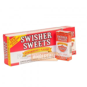 Swisher Sweets Strawberry Little Cigars 100mm 10 Packs of 20