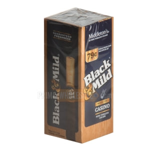 Middleton's Black & Mild Wood Tip Casino 79 Cents Per Cigar Pre-Priced Promotion Box of 25