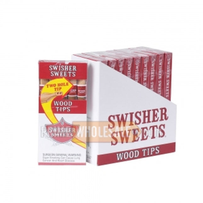 Swisher Sweets Regular Wood Tip Cigarillos 10 Packs of 5
