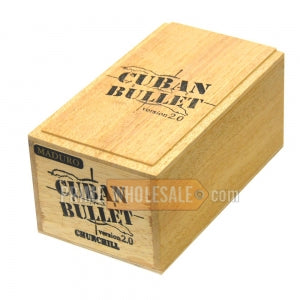 Perdomo Cuban Bullet Churchill Maduro Cigars Box of 20