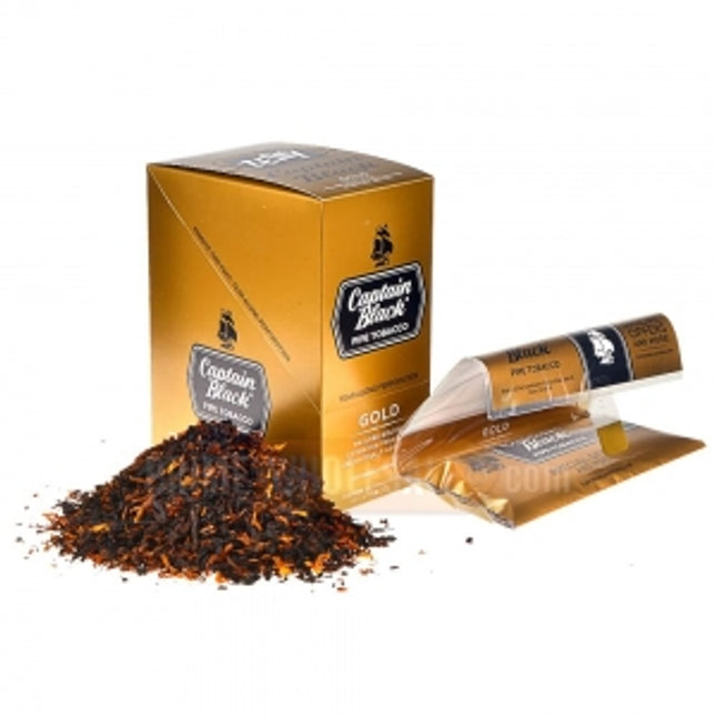 Captain Black Gold Pipe Tobacco 6 Pouches of 1.5 oz.