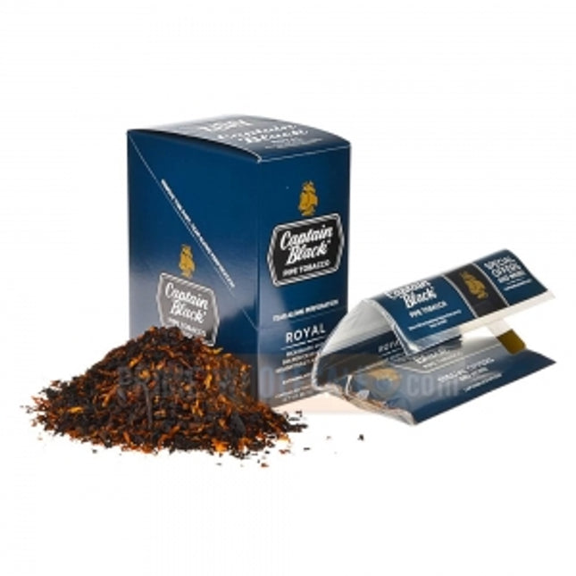Captain Black Royal Pipe Tobacco 6 Pouches of 1.5 oz.