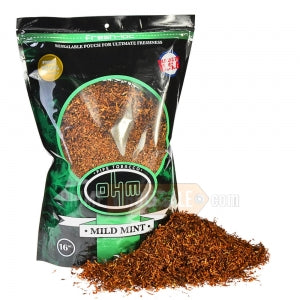 OHM Gold Mint Pipe Tobacco Pack 16 oz. Pack