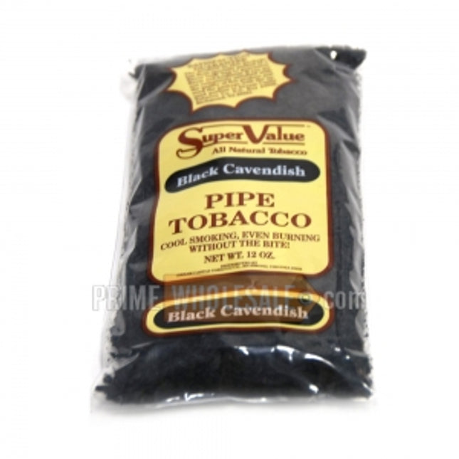 Super Value Black Cavendish Pipe Tobacco 12 oz. Pack