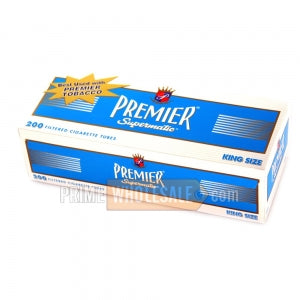 Premier Filter Tubes King Size Light 5 Cartons of 200